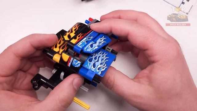 LEGO Technic Monster Jam Grave Digger Fire And Ice (42219) пошаговое руководство сборки