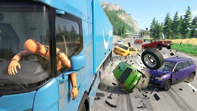 ДАЛЬНОБОЙЩИК НЕ СПАЛ 3 ДНЯ И ЗАКРЫЛ ГЛАЗА НА СЕКУНДУ | BeamNG.drive