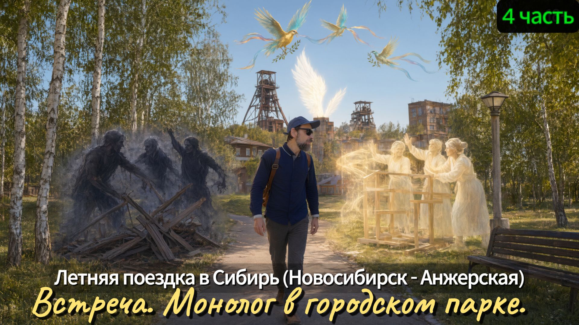 Летняя поездка в Сибирь, 4 ч. (Новосибирск - Анжерская). Встреча. Монолог в городском парке