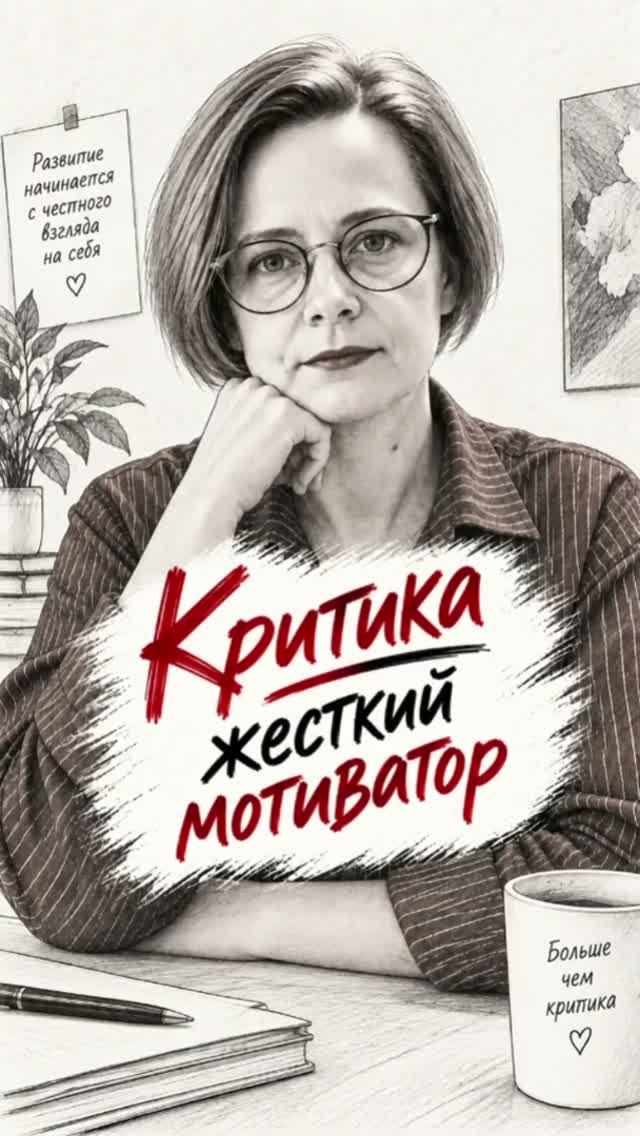 Внутренний критик не мотивирует-он учит бояться ошибок