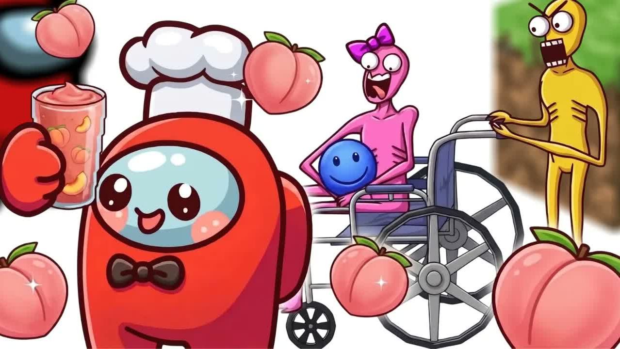 Роблокс Не пей этот персиковый смузи 😱 Малыш Верити и Ловити в Амонг Ас