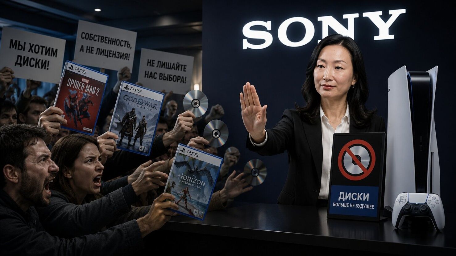 Инсайдер Sony начала опрашивать разработчиков по поводу отказа от дисков с 2028 года — решение могут