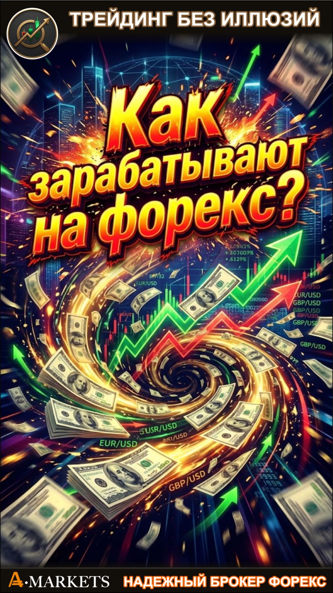 Как зарабатывать на форекс на покупке и продаже? Схематическое обьяснение.