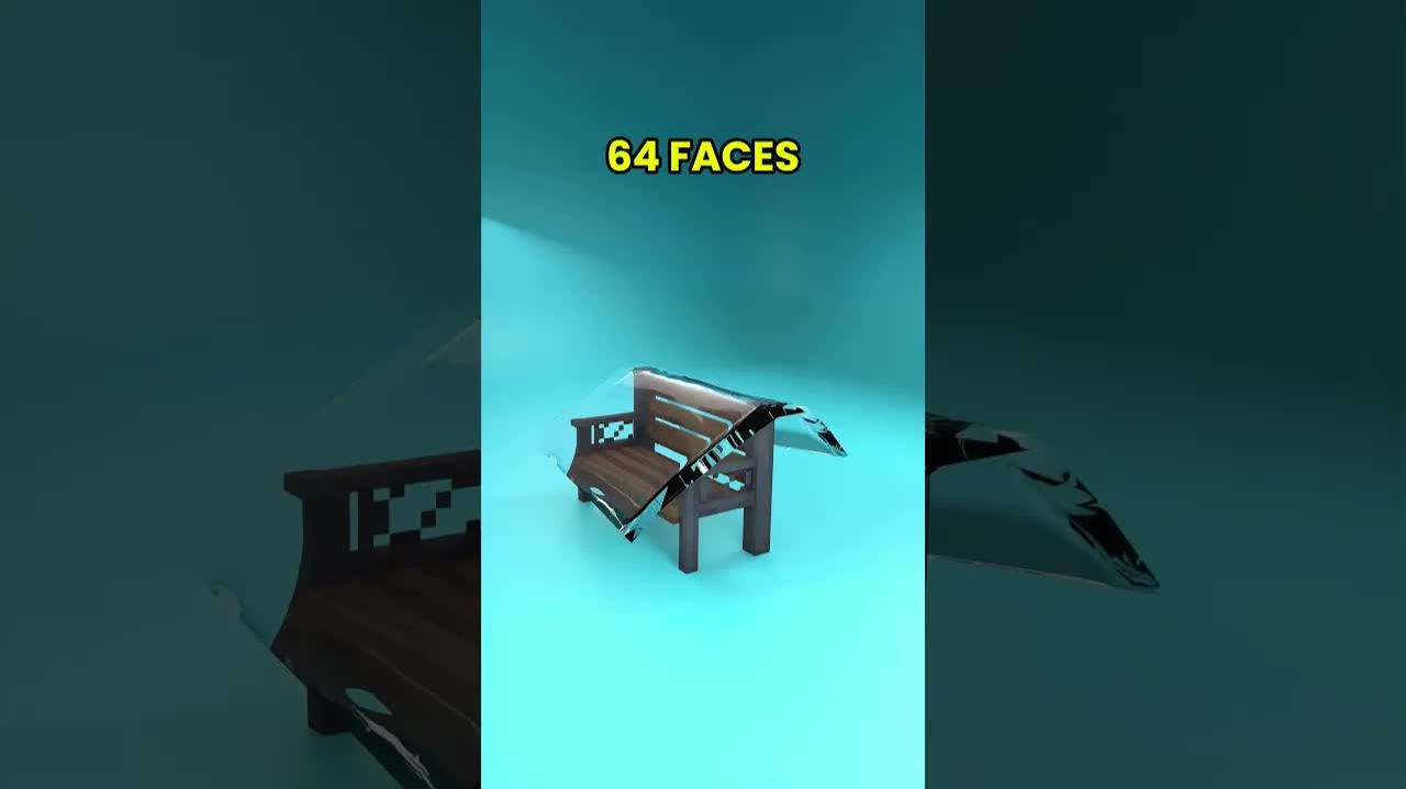 Cloth Simulation From 1 Face To 1024 Faces AI ASMR  #clothsimulation #blender  #3dart #3danimation