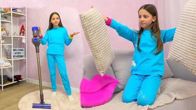 Разбивая уборку в моей комнате My Little Nastya