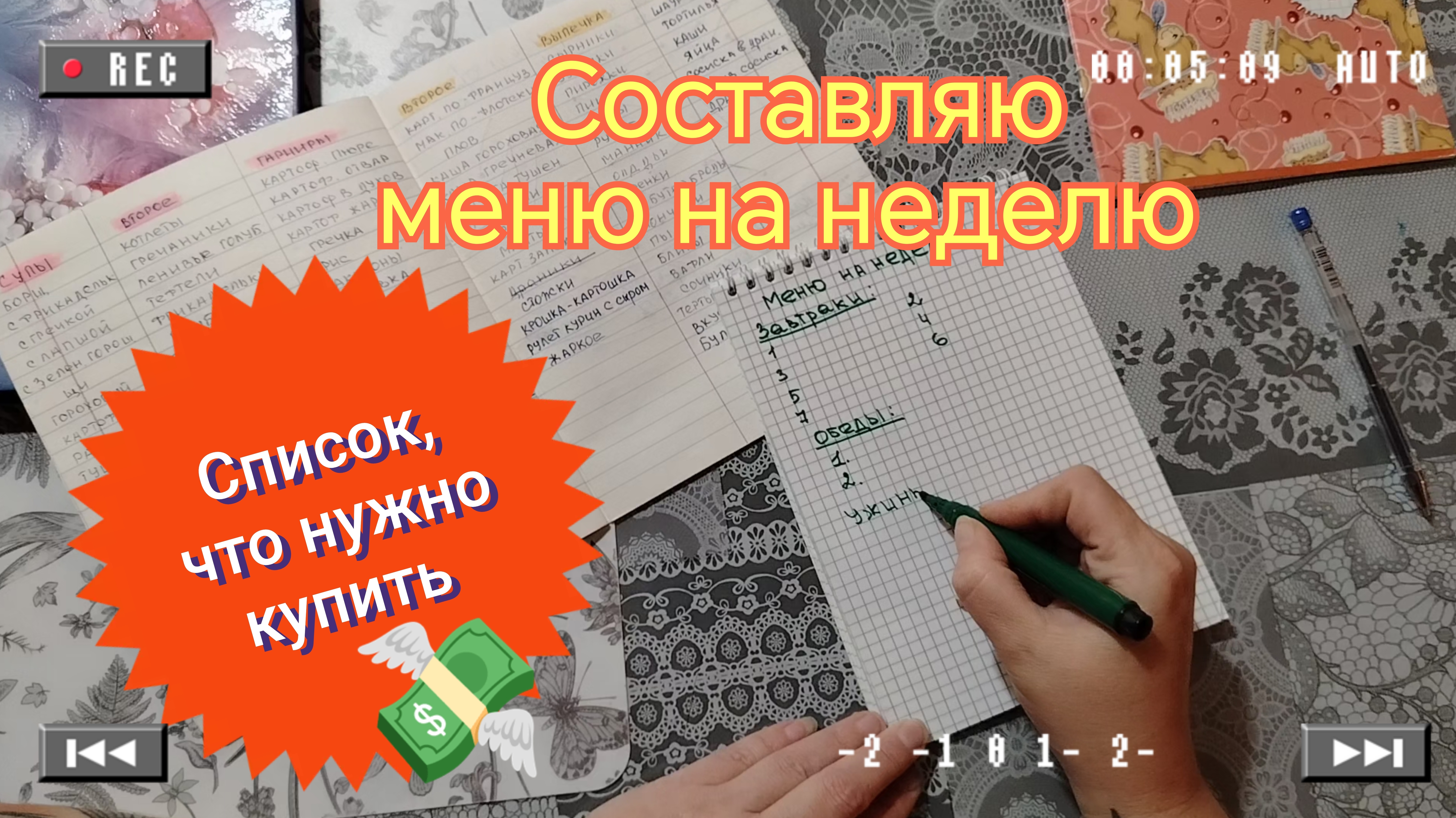 Составляю меню на неделю//что нужно купить