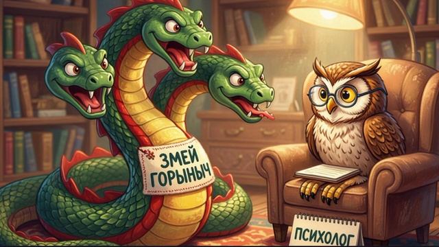 Змей Горыныч и психолог сказка для детей слушать