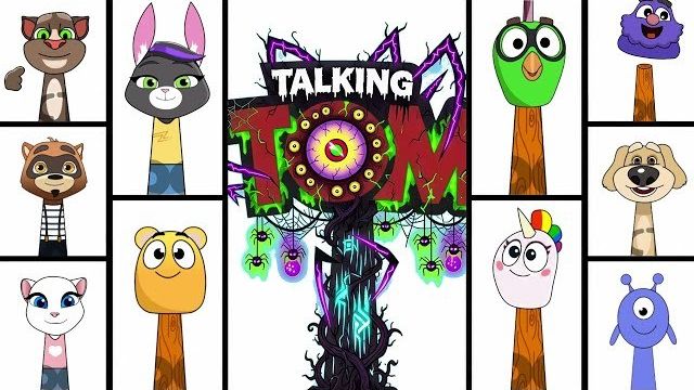 My Sprunki OC: All My Talking Tom 1, 2 (логотип, Tom, Ben , Ginger, Dot, Flip, Sugar...)