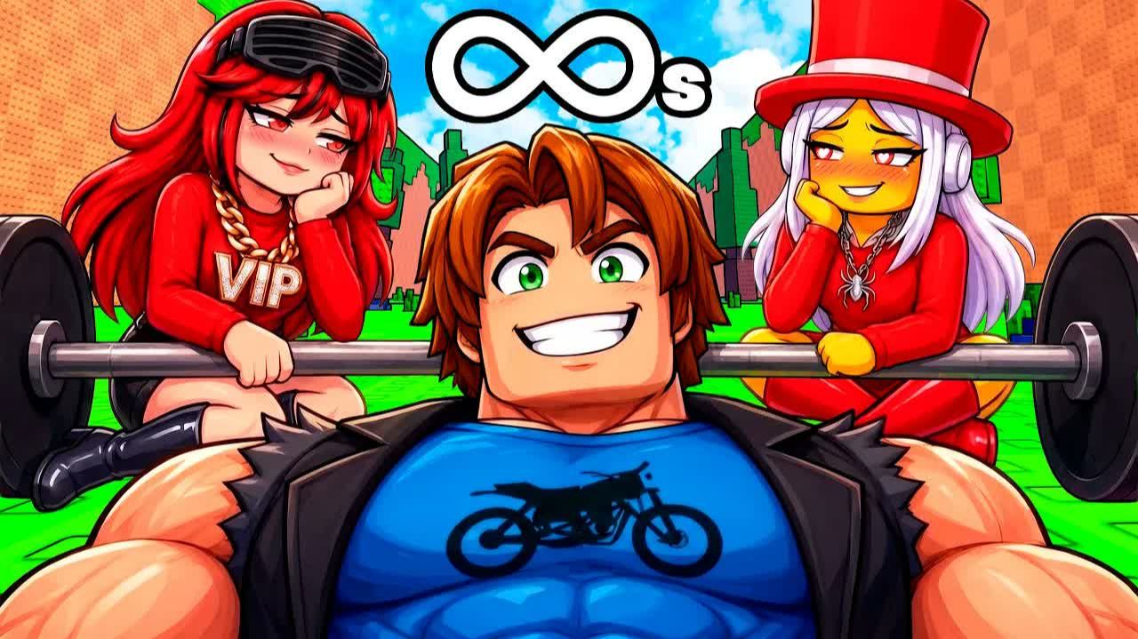 Kick A Lucky Block, но я становлюсь СИЛЬНЕЕ каждую СЕКУНДУ!