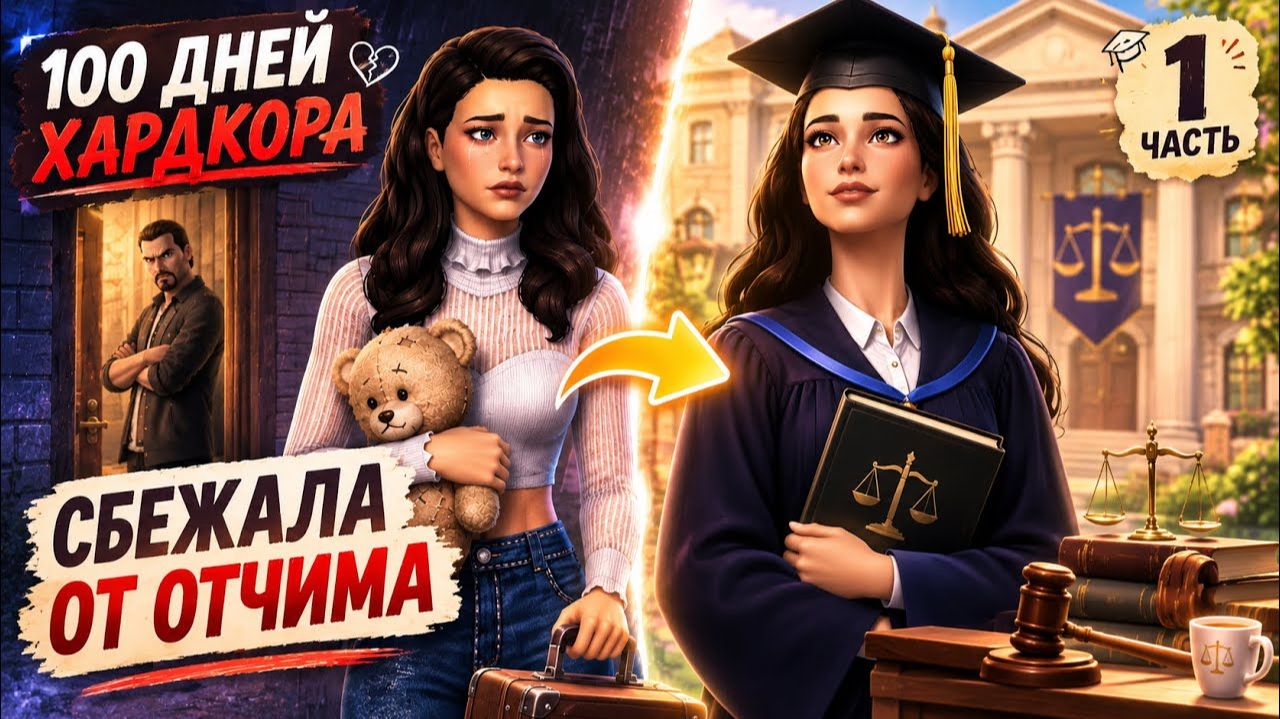 🔥 The Sims 4 | Сбежала от родителей ради университета мечты! 😱