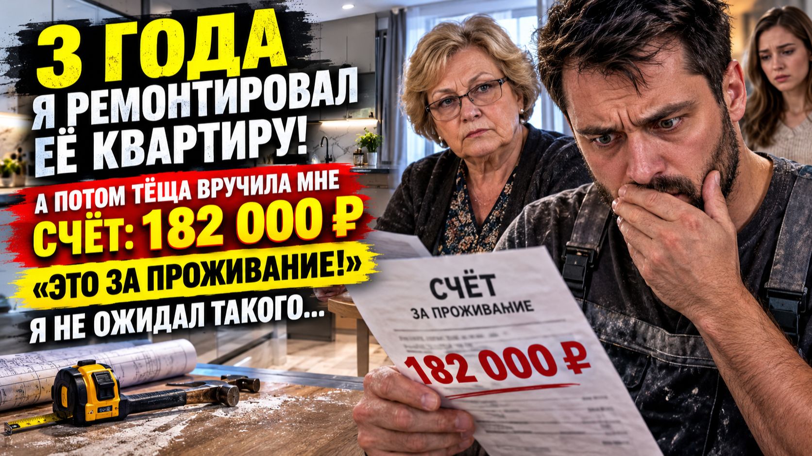 Истории из жизни | Тёща выставила мужу счёт за три года ремонта | Аудио рассказы