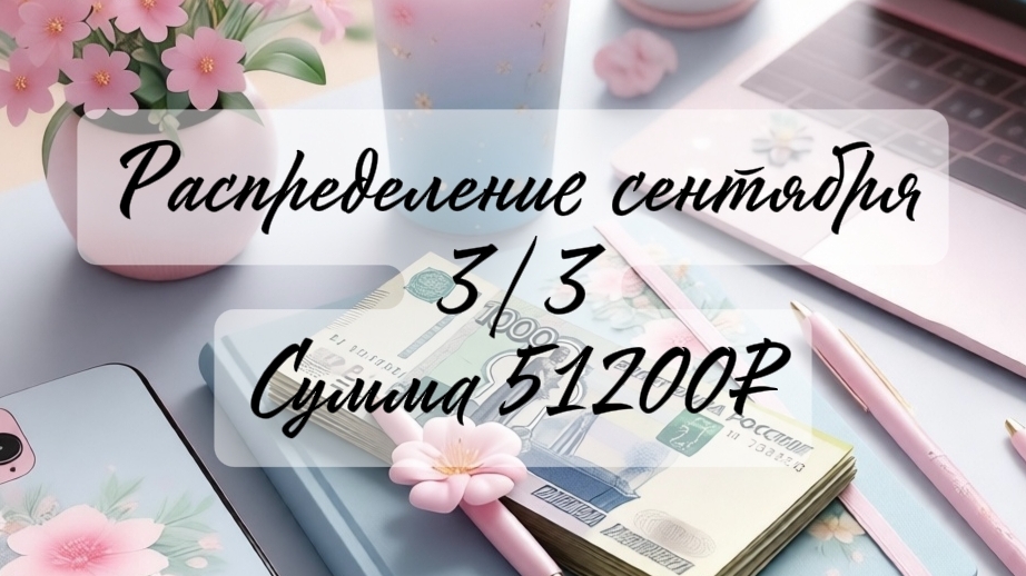 #Распределение сентября. Сумма 51200 ₽