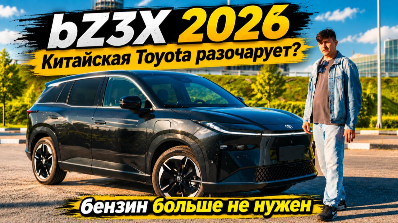Toyota BZ3X (2026) — Toyota без бензина. Есть ли смысл покупать?