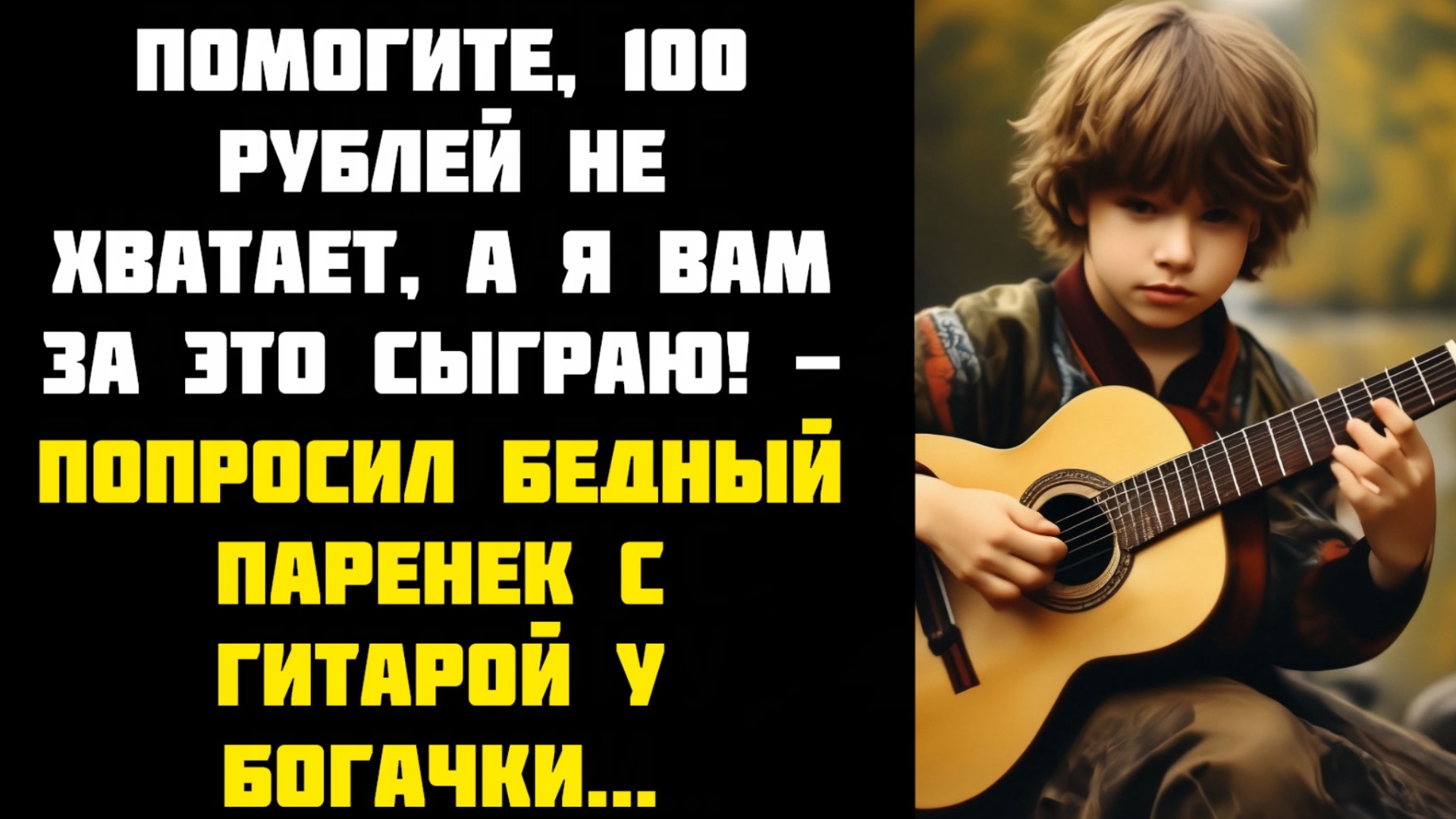 Помогите, 100 рублей не хватает, а я Вам за это сыграю! - попросил бедный паренек…