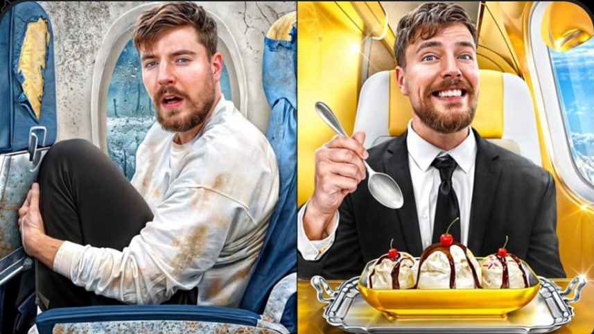 Билет на Самолет за $1 Vs $500,000! MrBeast - Мистер Бист на Русском