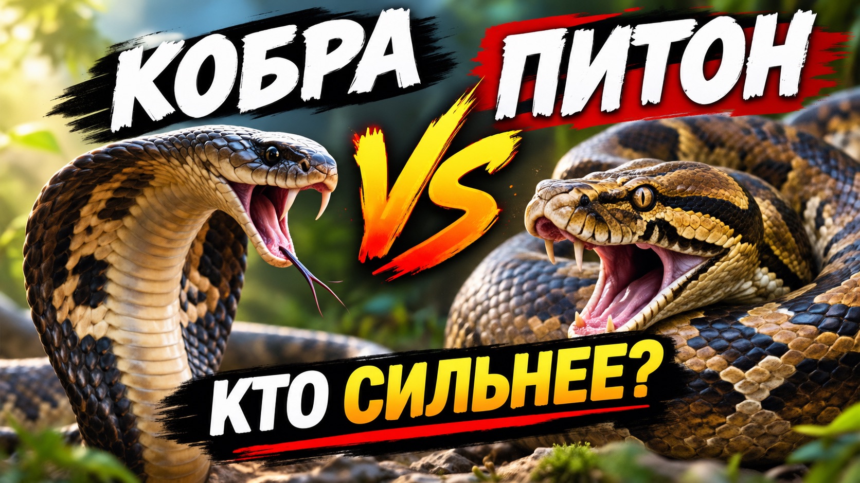 Кобра или питон? Кто сильнее