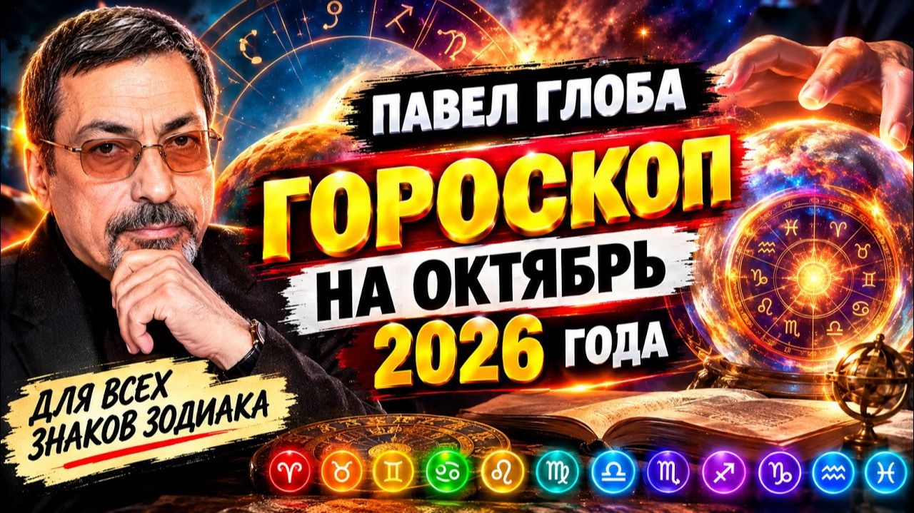 Гороскоп Павла Глобы на октябрь 2026: все знаки