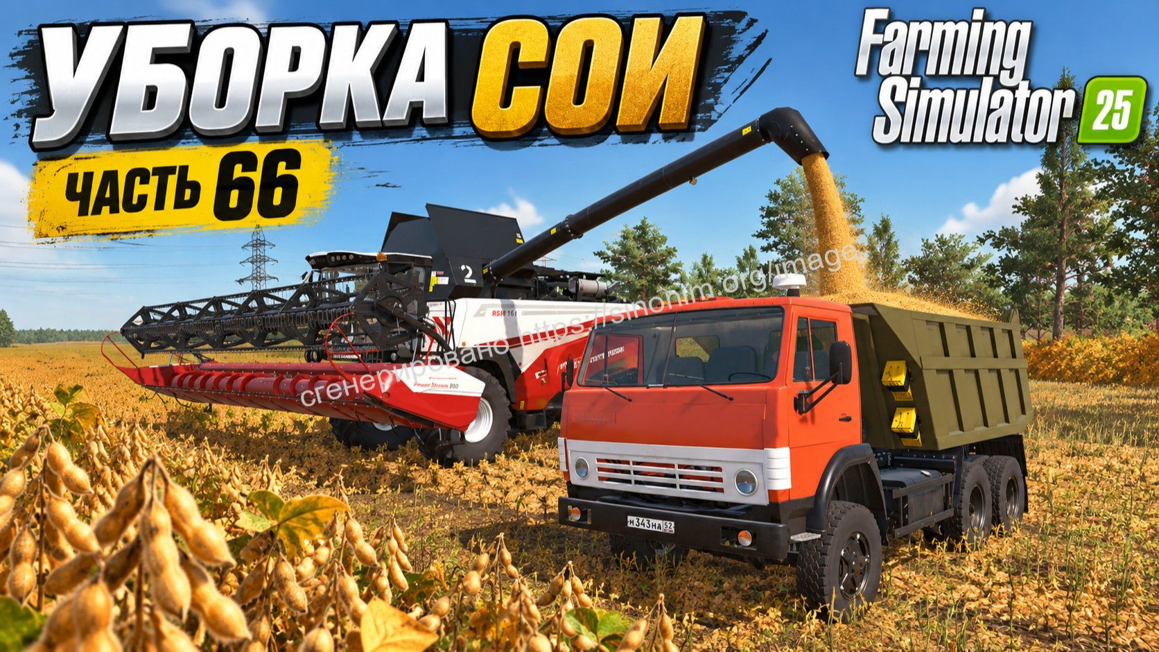 Уборка сои 2 рсм161 FS25