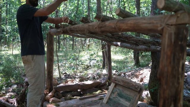 XAKAN _   Построил потайной бункер-землянку. Кемпинг Bushcraft Shelter