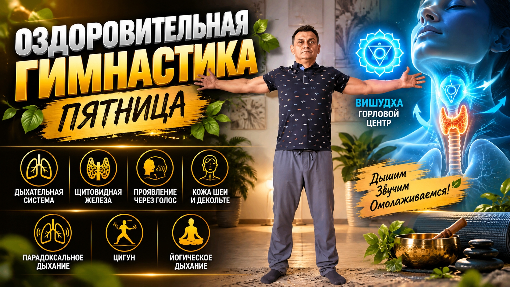 Оздоровительная интегративная гимнастика. Пятница.