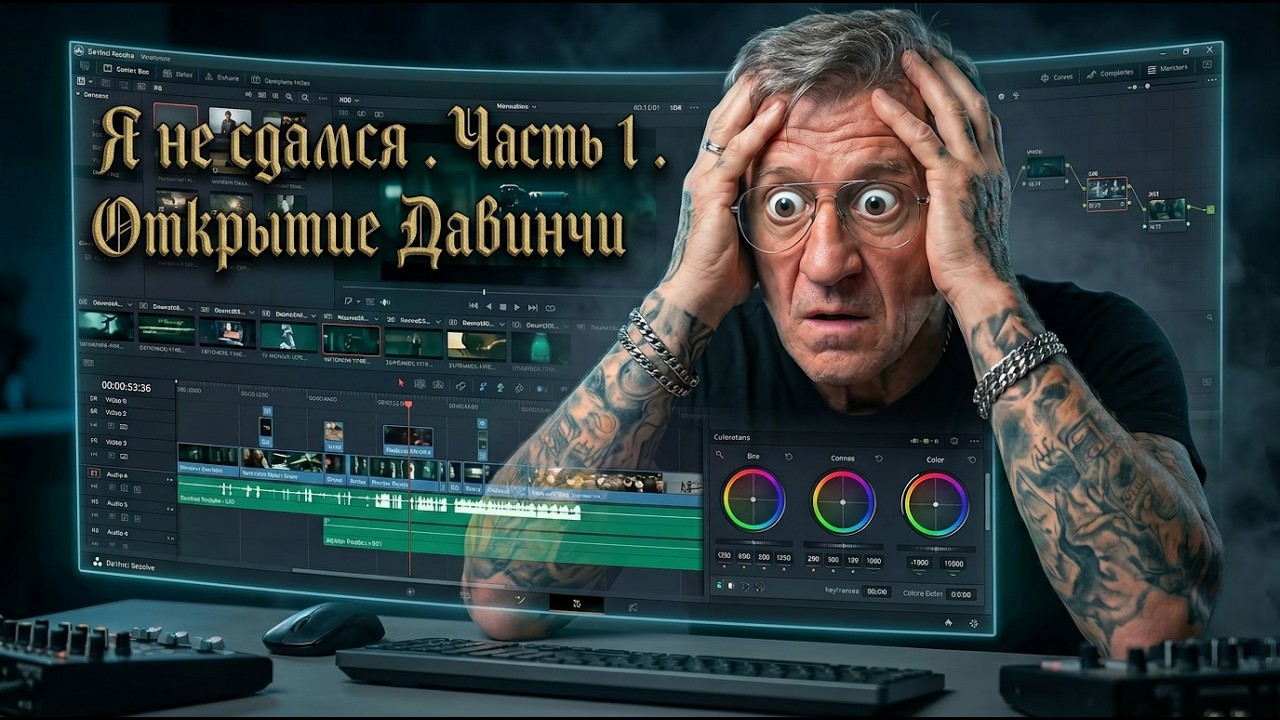 Я вообще не умею монтировать в DaVinci Resolve... Начнем вместе?