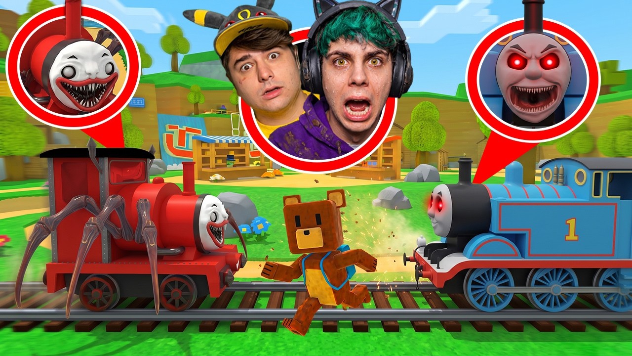 ПАРОВОЗИК ТОМАС появился в Super Bear Adventure и хочет уничтожить CHOO CHOO CHARLES, мультик
