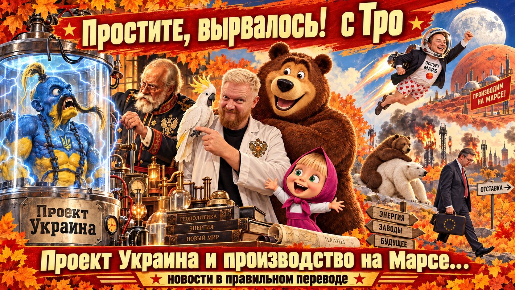 "Простите, вырвалось!" №519| Про синтетического хохла из австрийской колбы, мульт-экстремистов из РФ