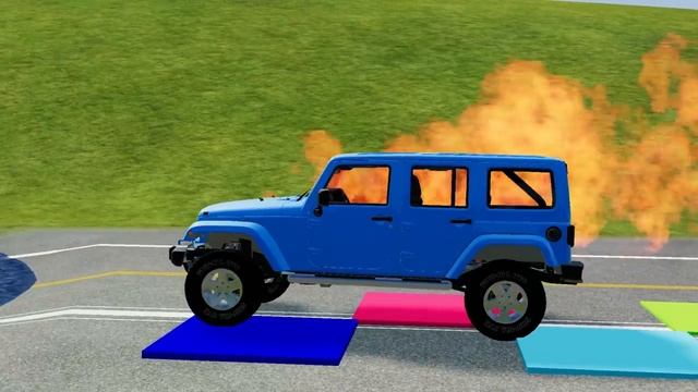 Эвакуатор МакКуин перевозит машины: ямы против авто #66 | BeamNG.Drive