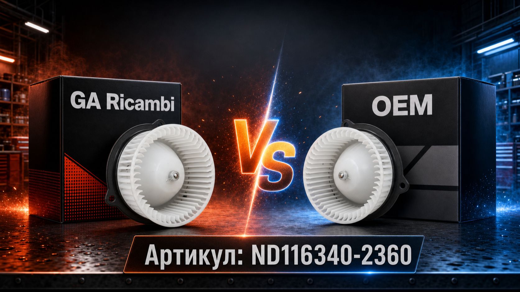 Мотор отопителя Komatsu ND116340-2360 - в наличии / под заказ