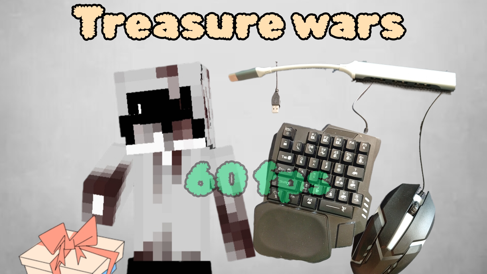 Treasure Wars In Minecraft | ASMR Keyboard And Mouse ⌨️🖱️ (otg Mobile)