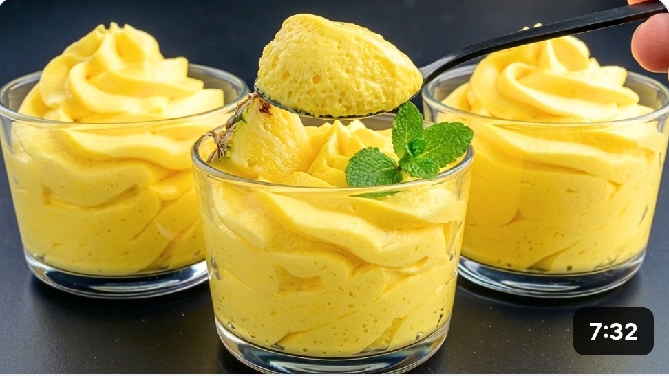 Ананасовый десерт за 5 минут. Легко и просто. Готовим быстро и вкусно.