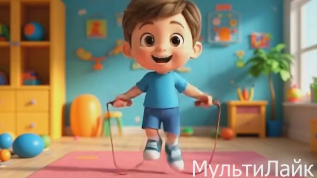 Мультик детский распорядок дня, веселая песенка для детей и развивающий мультик для малышей