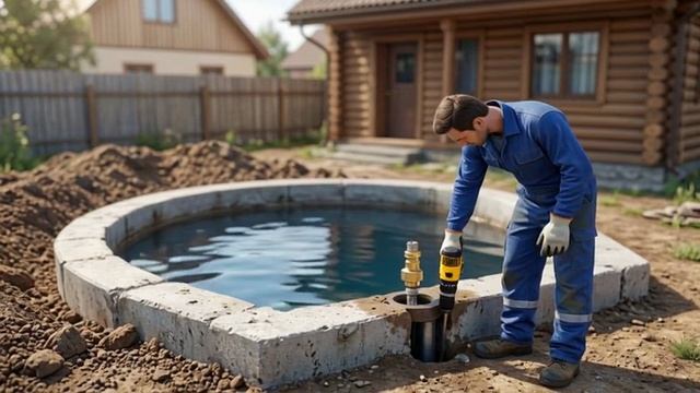 Устройство скважины на воду без кессона дома