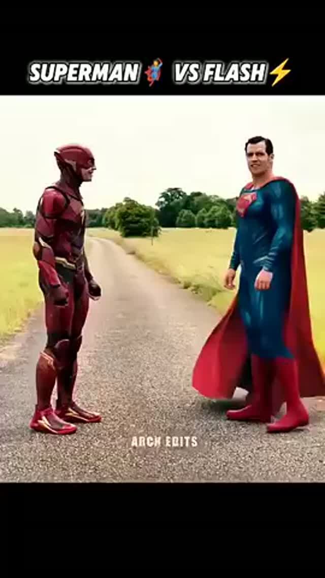 Супермен против Флеша! Кто быстрее