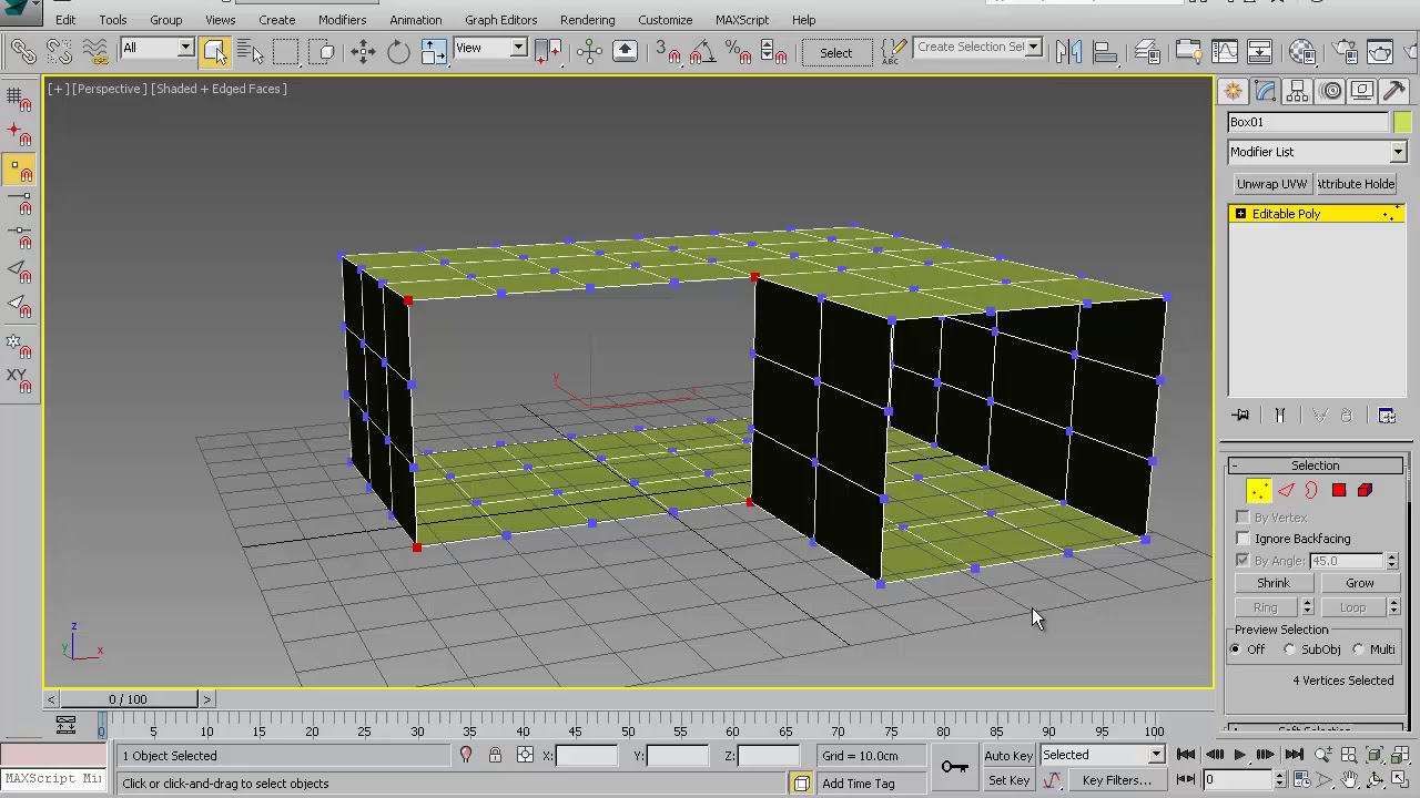 Скрипт. Выделение угловых вершин. Script. Select corner vertices.