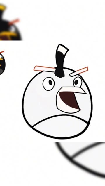 ANGRY BIRDS рисунок / Как нарисовать ANGRY BIRDS