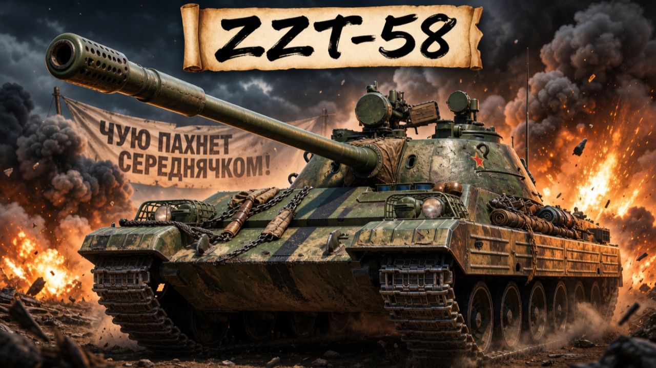 ZZT-58 L Опять таки новинка из портала, пробую! #танки #worldoftanks #миртанков #wot
