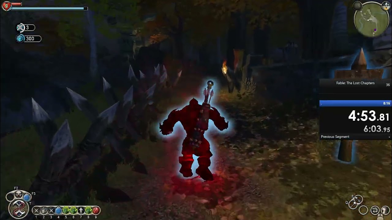Fable TLC: Speedrun Warden's Office To Twinblade's Tent In 8:52.61 LRT 11:03.59 RTA пробег карты