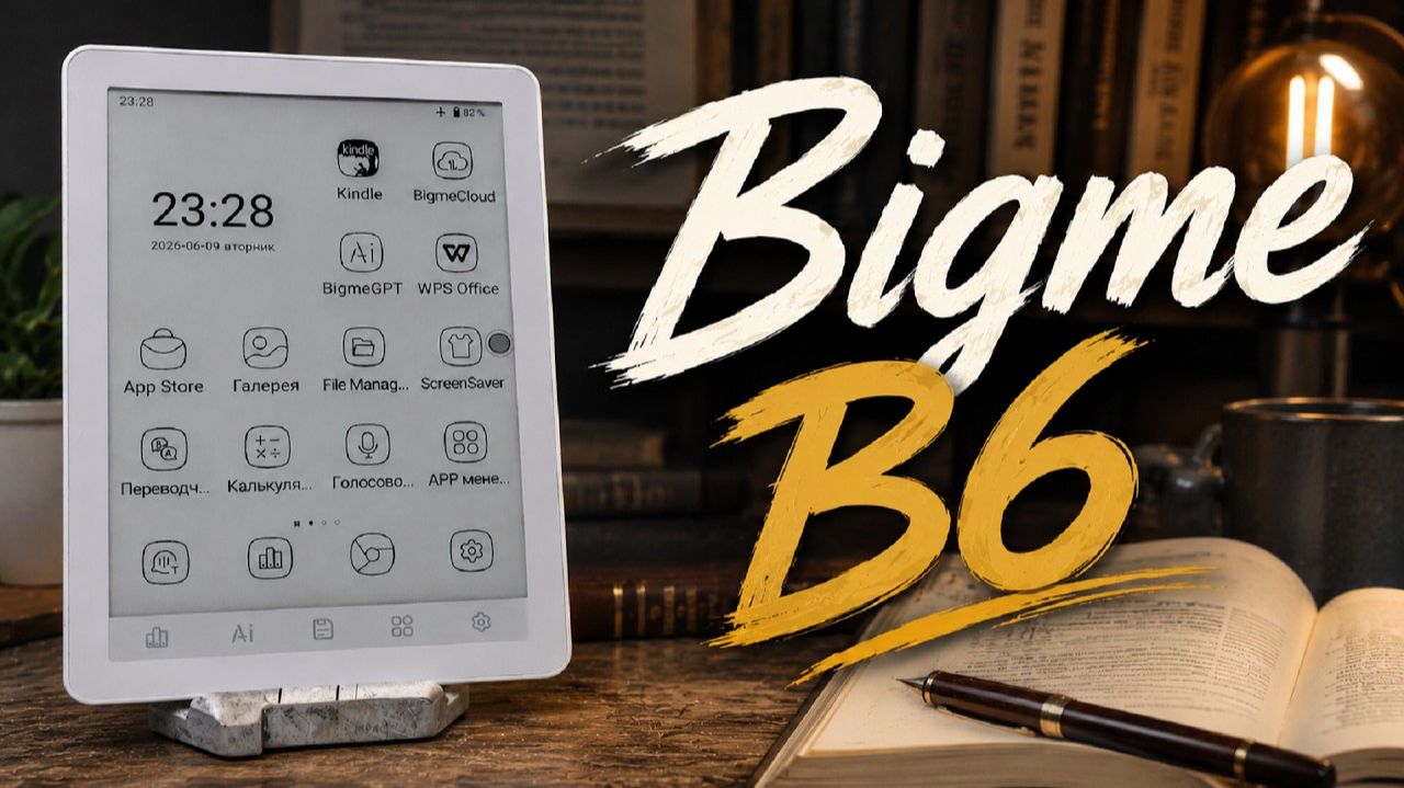 Bigme B6 BW Обзор самого маленького планшета с E-Ink экраном от Бигми - Мал да удал?