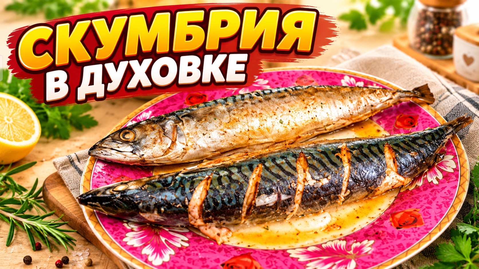 Сочная СКУМБРИЯ в духовке!