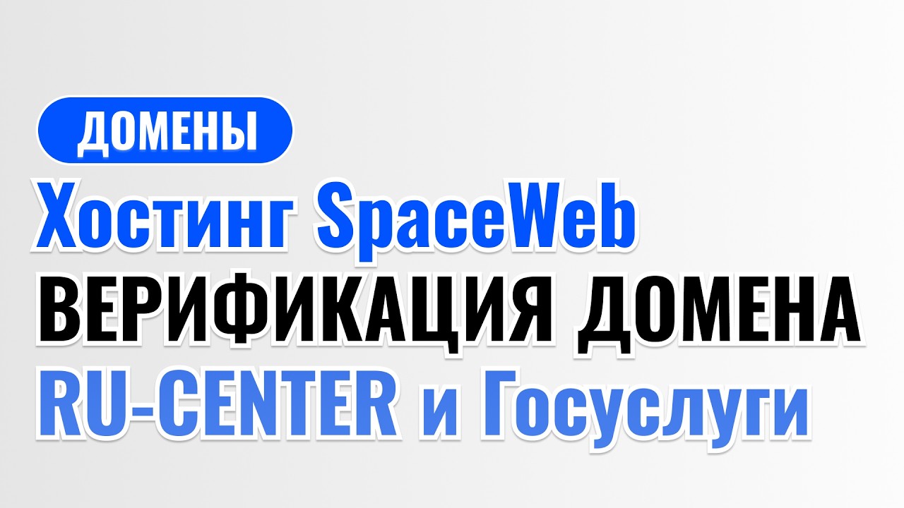 SpaceWeb и Госуслуги: как подтвердить домен без кнопки?
