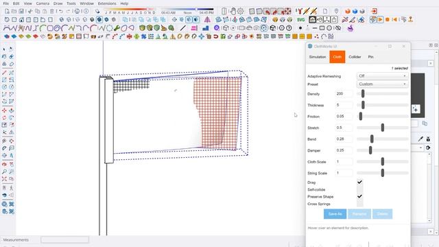 Моделирование флага Удмуртии в SketchUp