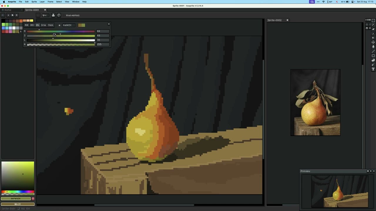 Практика перерисовывания фотографий в Pixel Art