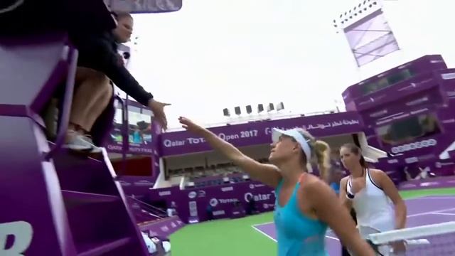 Дарья Касаткина победила Анжелик Кербер в Дохе 2017