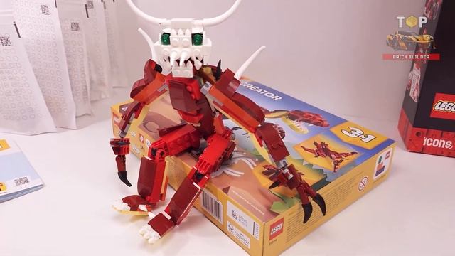 4в1 LEGO Creator Свирепый динозавр MOC (31379) [770 деталей] Альтернативные инструкции по сборке