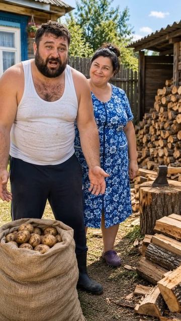 Валера подарил Лене картошку… А дальше началось 😂🥔