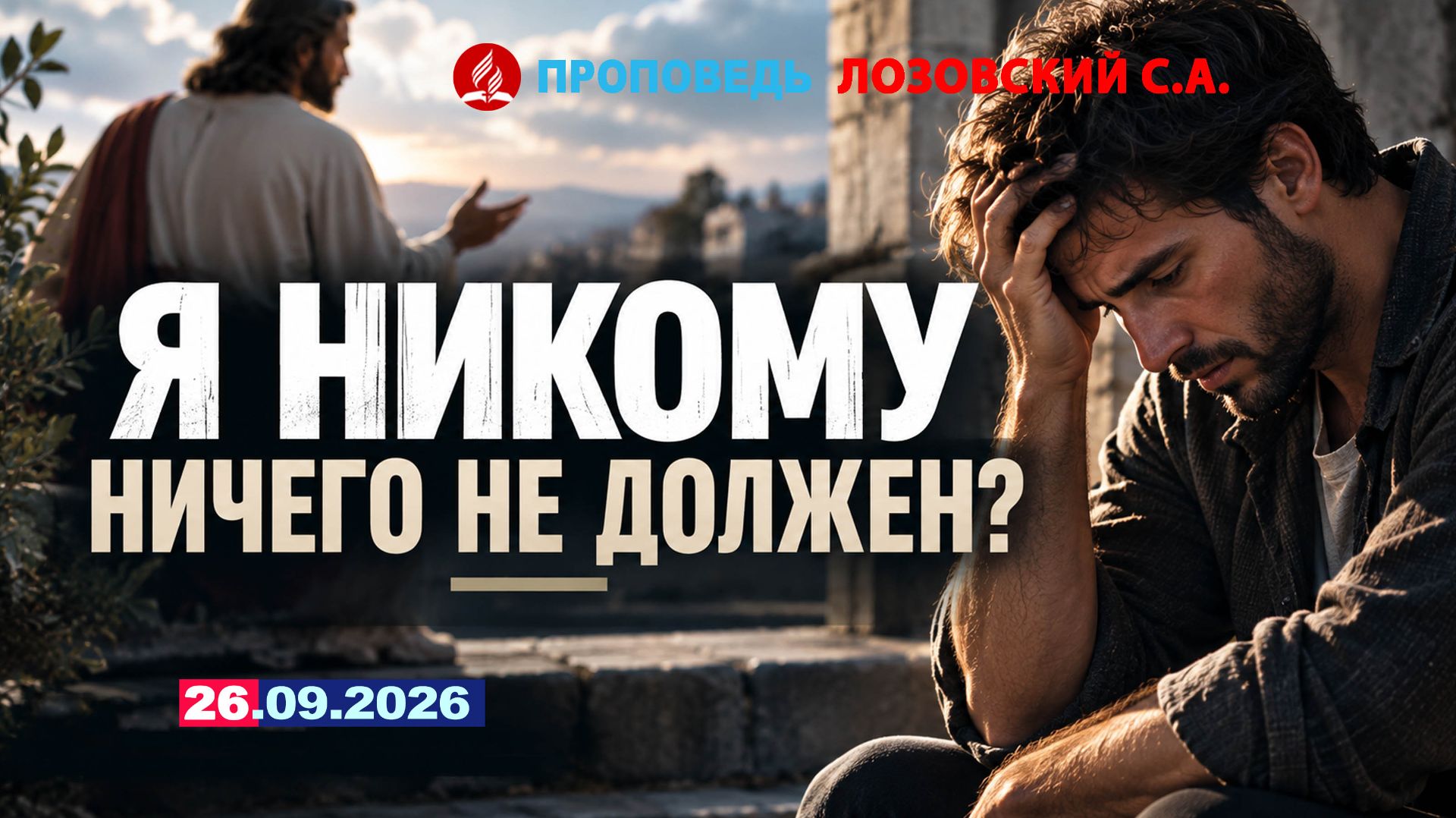 Я НИЧЕГО НИКОМУ НЕ ДОЛЖЕН? 26.09.2026 г. Пастор - Лозовский С.А.