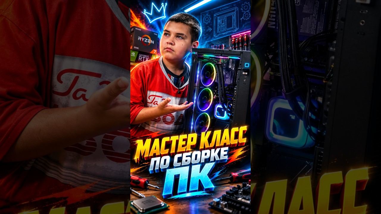 Школьник Показал, как собирают топовые ПК #pcbuild #пк #gaming