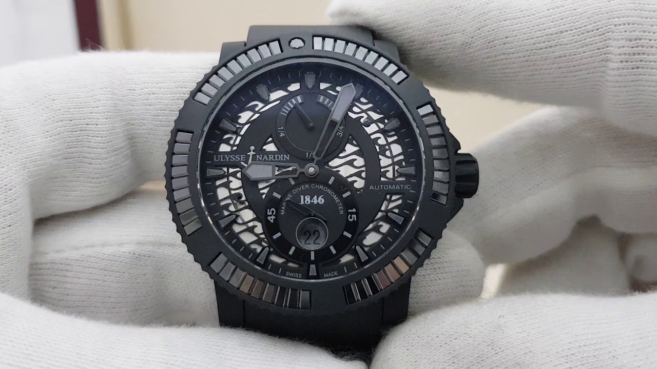 Обзор часов Ulysse Nardin Marine Diver Black Sea реф 263-92/B3-3C/923