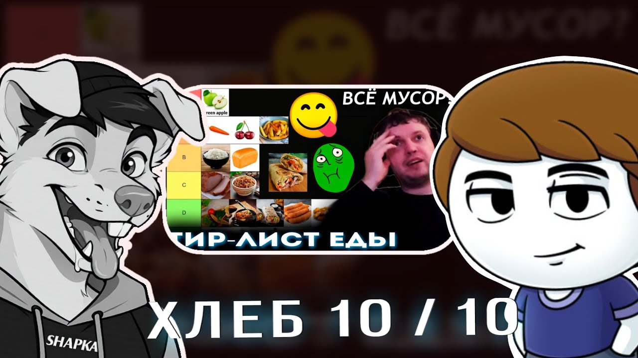 SHAPKA и Найс смотрят — ПАПИЧ СОСТАВЛЯЕТ СВОЙ ТИР-ЛИСТ ЕДЫ и ФРУКТОВ! / Лучшее с Папичем